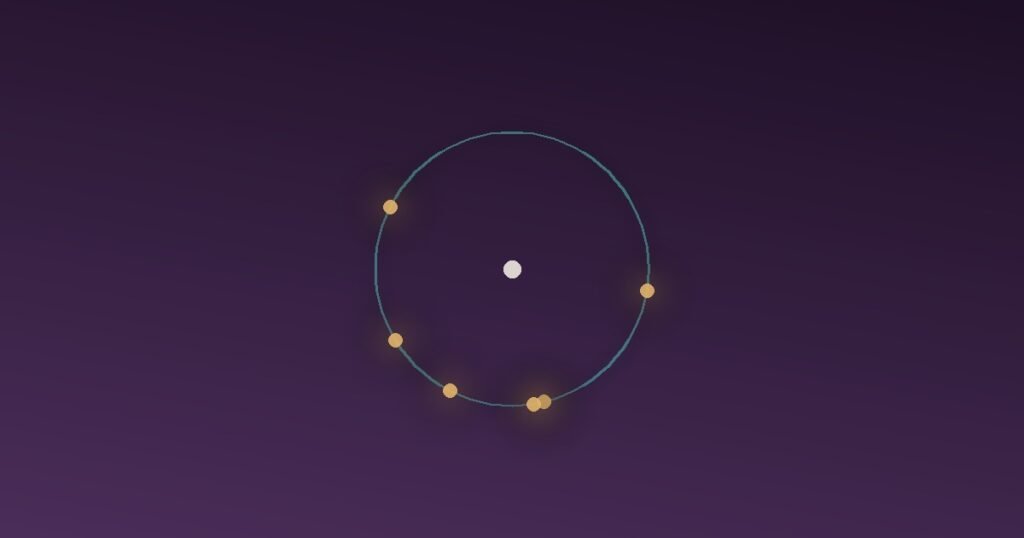Abstract illustration of a circular checking loop with an unpredictable reward node glowing at irregular intervals, representing the variable-reward habit loop that drives compulsive phone checking